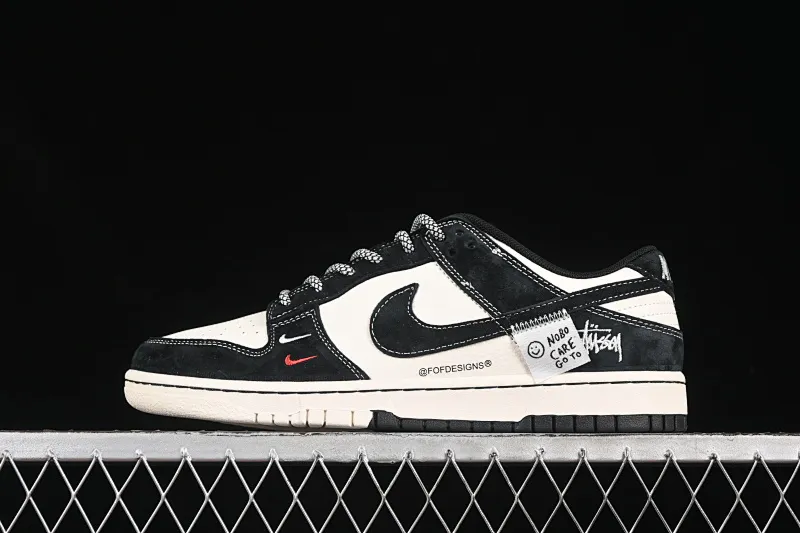 All categories Nk SB Dunk Series Nk SB Dunk Low High-end customized low-top sneakers Nike SB Dunk Low Stussy series Patch black hook Anniversary high-end customized low-top casual sneakers YX5066-295